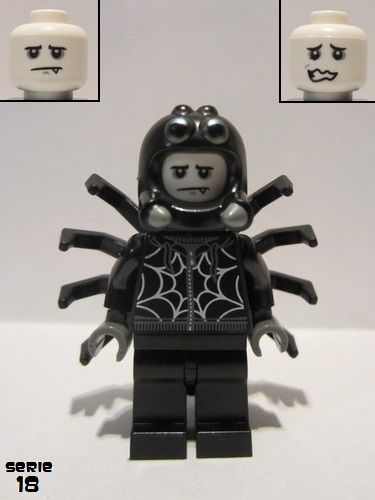 lego 2018 mini figurine col320 Spider Suit Guy  
