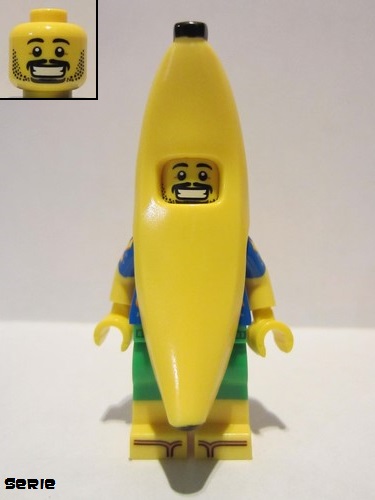 lego 2018 mini figurine col330 Party Banana Minifigure  