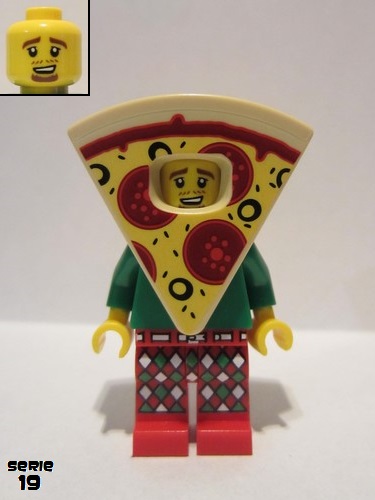 lego 2019 mini figurine col351 Pizza Costume Guy  