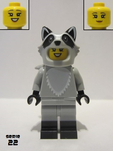 lego 2022 mini figurine col395 Raccoon Costume Fan  