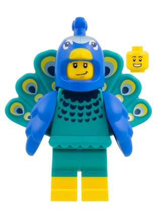 lego 2026 mini figurine col461 Peacock Costume Fan