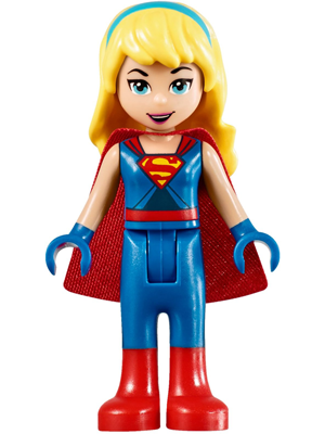 lego 2017 mini figurine shg011 Supergirl Blue Legs and Red Boots, Blue Gloves 