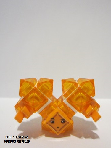 lego 2017 mini figurine shg029 Kryptomite Orange, Large Crystals, Hands 