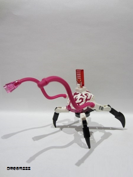 lego 2025 mini figurine drm094 Cyber Brain Spider 4 Legs, Magenta Appendages 