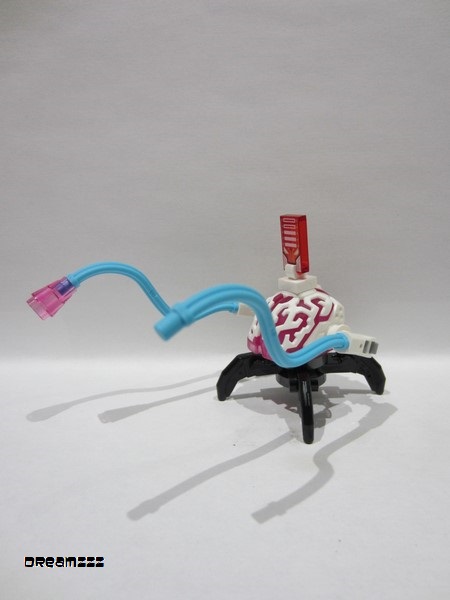 lego 2025 mini figurine drm095 Cyber Brain Spider 4 Legs, Medium Azure Appendages, Black Claws 