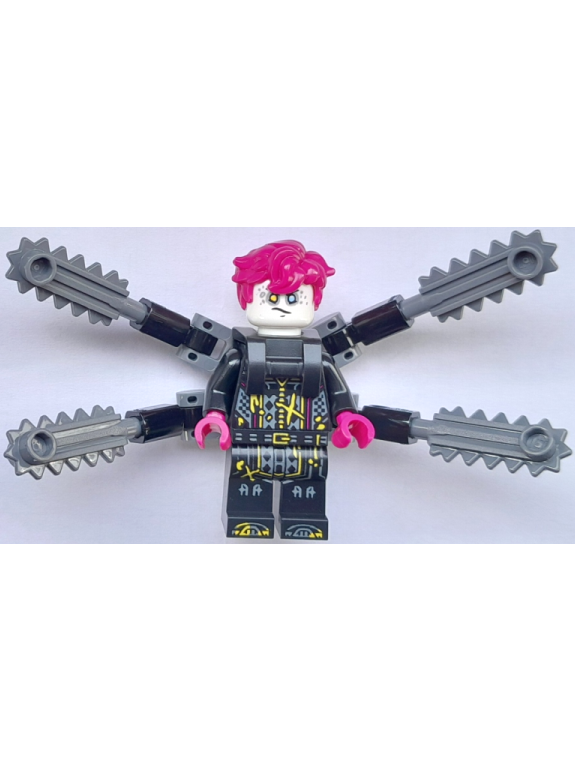 lego 2025 mini figurine drm097 Dooper Backpack with Chainsaws 