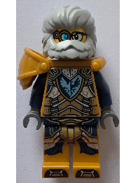 lego 2026 mini figurine drm110 Mr. Oz Pearl Gold Suit and Armor, Dark Blue Arms 