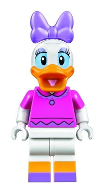 lego 2016 mini figurine dis021 Daisy Duck Dark Pink Top 