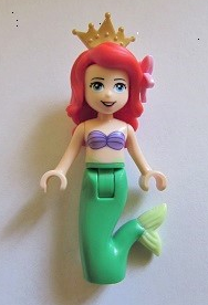 lego 2016 mini figurine dp023 Ariel Mermaid - Crown and Flower in Hair 