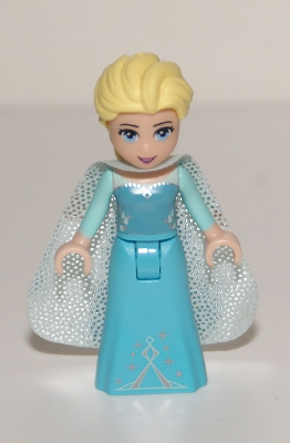 lego 2017 mini figurine dp035 Elsa Sparkly Light Aqua Cape 