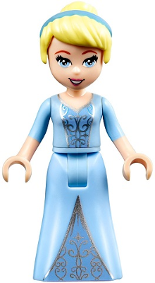 lego 2018 mini figurine dp051 Cinderella Two-Colored Dress and Brown Eyebrows 