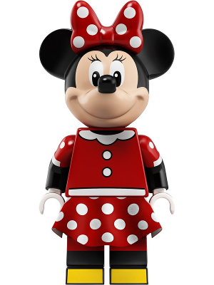 lego 2019 mini figurine dis043 Minnie Mouse Red Polka Dot Skirt 