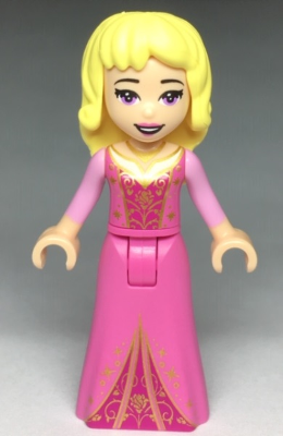 lego 2019 mini figurine dp064 Aurora Open Mouth with Roses on Dress 