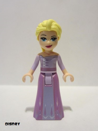 lego 2019 mini figurine dp071 Elsa Lavender and Medium Lavender Dress 