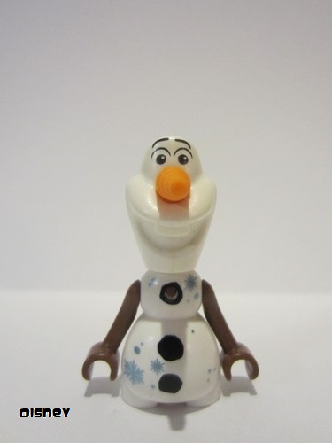 lego 2019 mini figurine dp074 Olaf Mini Doll Body, Metallic Blue Snowflakes 