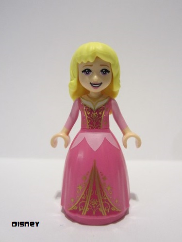 lego 2020 mini figurine dp078a Aurora Wide Skirt with Gold Filigree 