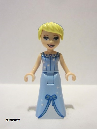 lego 2020 mini figurine dp095a Cinderella Dress with Stars and Bow, Thick Hinge 