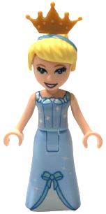 lego 2020 mini figurine dp102 Cinderella Dress with Stars and Bow, Pearl Gold Crown Tiara 