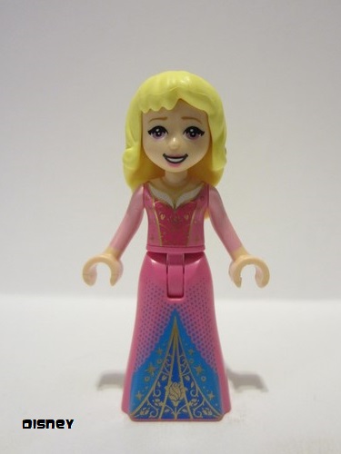 lego 2020 mini figurine dp105 Aurora Blue and Gold Filigree Dress 