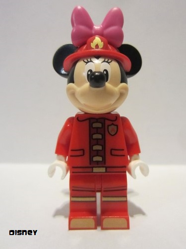 lego 2021 mini figurine dis051 Minnie Mouse Fire Fighter 