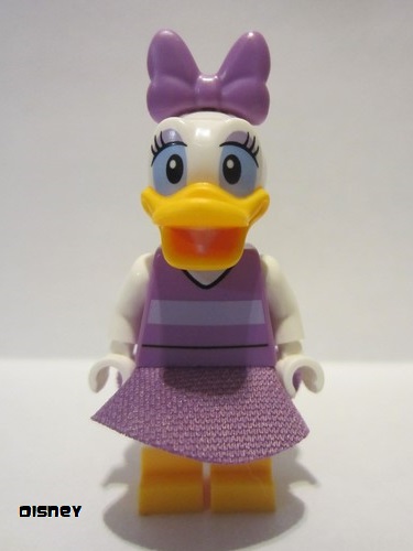 lego 2021 mini figurine dis055 Daisy Duck Medium Lavender Top and Skirt 
