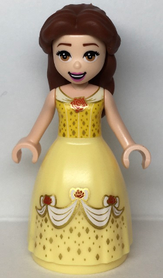 lego 2021 mini figurine dp127 Belle Dress with Red Roses, no Sleeves 