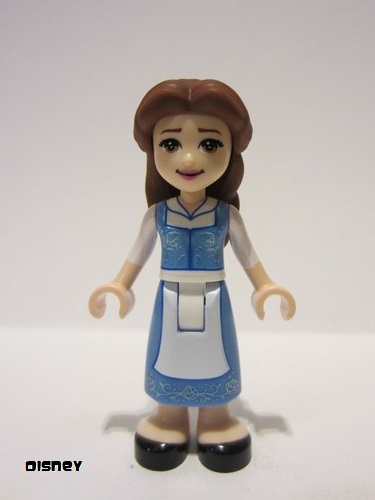 lego 2021 mini figurine dp128 Belle Medum Blue Dress 