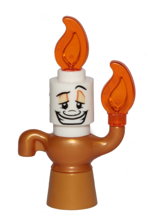 lego 2021 mini figurine dp157 Lumière 2 Candle Flames (Lumiere) 