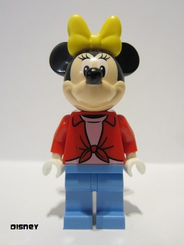 lego 2022 mini figurine dis073 Minnie Mouse Red Open Shirt 