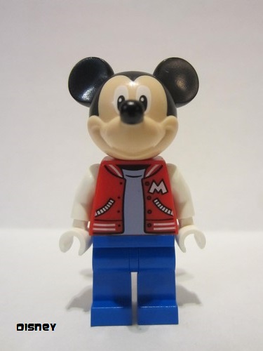 lego 2022 mini figurine dis075 Mickey Mouse Red Jacket with White Letter M 