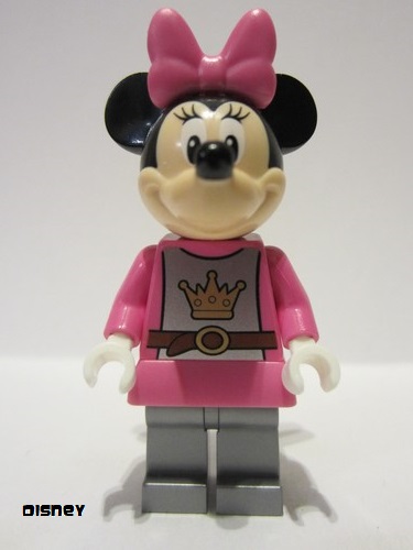 lego 2022 mini figurine dis077 Minnie Mouse Knight, Dark Pink Top and Skirt 