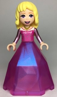 lego 2022 mini figurine dp144 Aurora Diamond Dress Container Bottom 