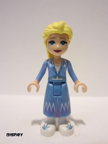 lego 2022 mini figurine dp153 Elsa Medium Blue Skirt, White Shoes 