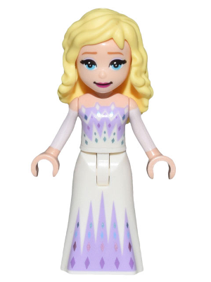 lego 2022 mini figurine dp158 Elsa White and Lavender Dress 