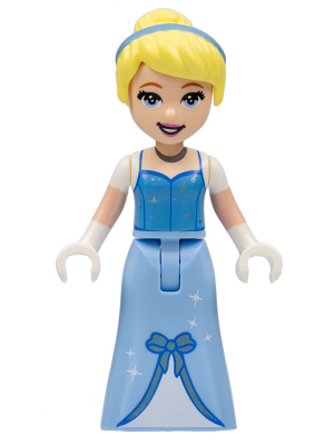lego 2022 mini figurine dp162 Cinderella Dress with Stars and Bow, Medium Blue Top 