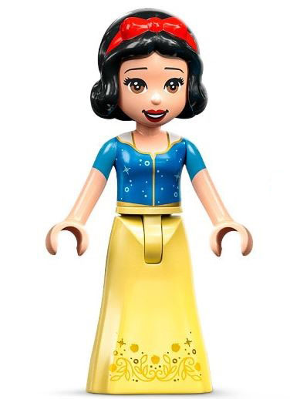 lego 2022 mini figurine dp166 Snow White Bodice with Seam, Skirt with Bright Light Orange Vine and Leaves 