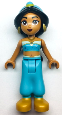 lego 2023 mini figurine dp170 Jasmine Pearl Gold Shoes, Sparkles on Top, Belly Button 