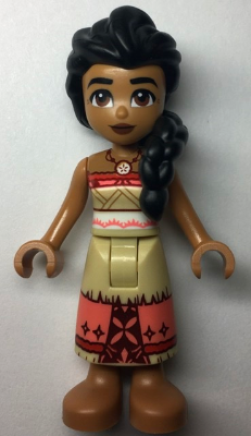 lego 2023 mini figurine dp172 Sina Red and Tan Top with Tan and Coral Long Skirt 