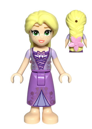lego 2024 mini figurine dp186 Rapunzel Mini Doll, Bright Pink Flower 