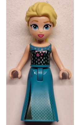 lego 2024 mini figurine dp190 Elsa Dark Turquoise Dress and Dark Green Halter Top 
