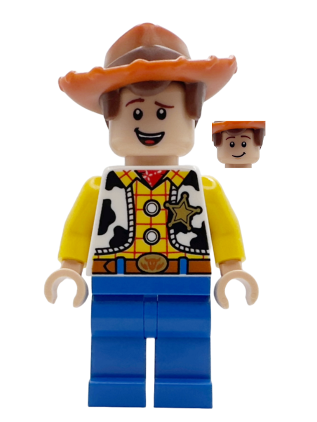 lego 2025 mini figurine dis185 Woody Normal Plain Legs 