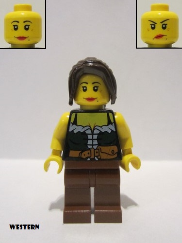 lego 2011 mini figurine edu022 Gold Prospector Female 