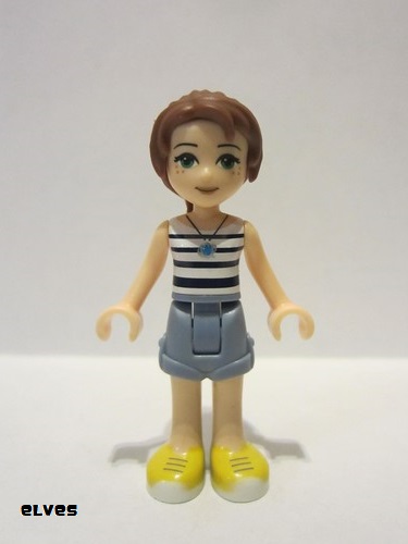 lego 2015 mini figurine elf005 Emily Jones Sand Blue Shorts 