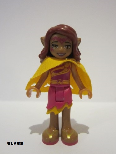lego 2015 mini figurine elf007 Azari Firedancer Magenta with Cape 