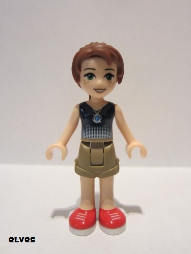 lego 2016 mini figurine elf012 Emily Jones Dark Tan Shorts 