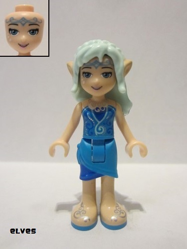 lego 2017 mini figurine elf031 Naida Riverheart Dark Azure Skirt 