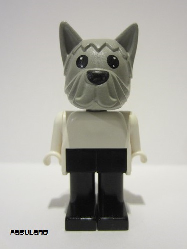 lego 1979 mini figurine fab4g Doctor (David) Dog Light Gray Head 