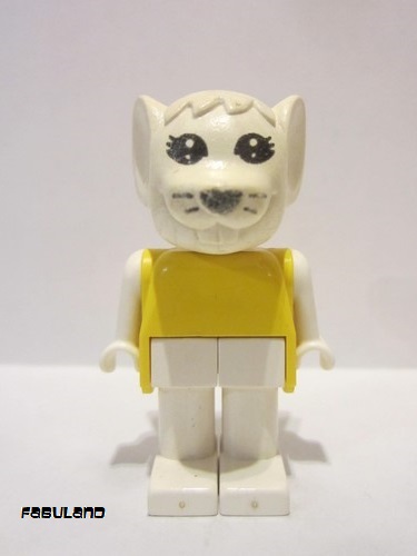 lego 1982 mini figurine fab9f Marjorie Mouse White Head and Legs, Yellow Top 