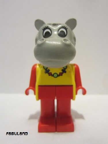 lego 1987 mini figurine fab6f Hanna Hippopotamus With Necklace 