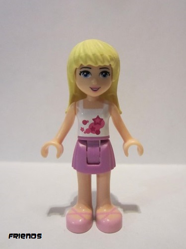 lego 2012 mini figurine frnd002 Stephanie Medium Lavender Skirt, White Top 